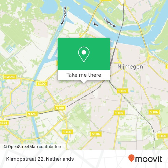 Klimopstraat 22, 6543 SK Nijmegen Karte
