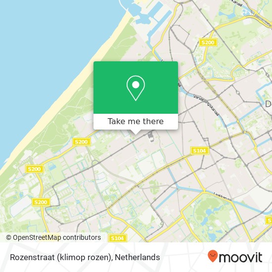 Rozenstraat (klimop rozen), 2565 VJ Den Haag Karte