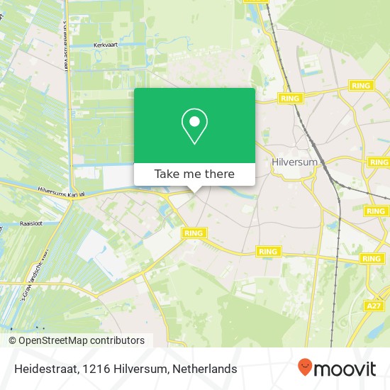 Heidestraat, 1216 Hilversum map