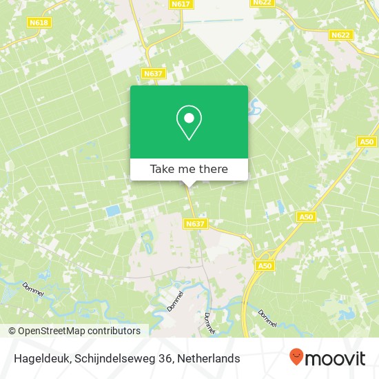 Hageldeuk, Schijndelseweg 36 map