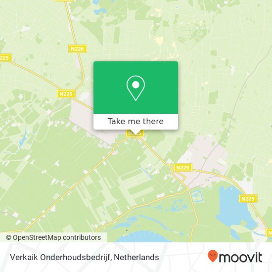 Verkaik Onderhoudsbedrijf, Rijksstraatweg 63 map