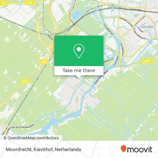 Moordrecht, Kievithof Karte