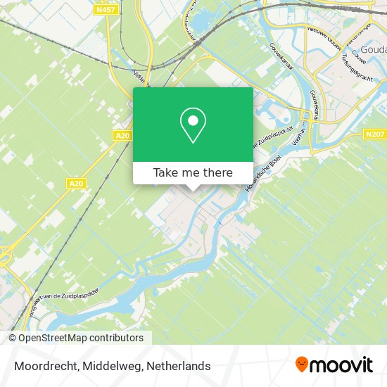 Moordrecht, Middelweg Karte