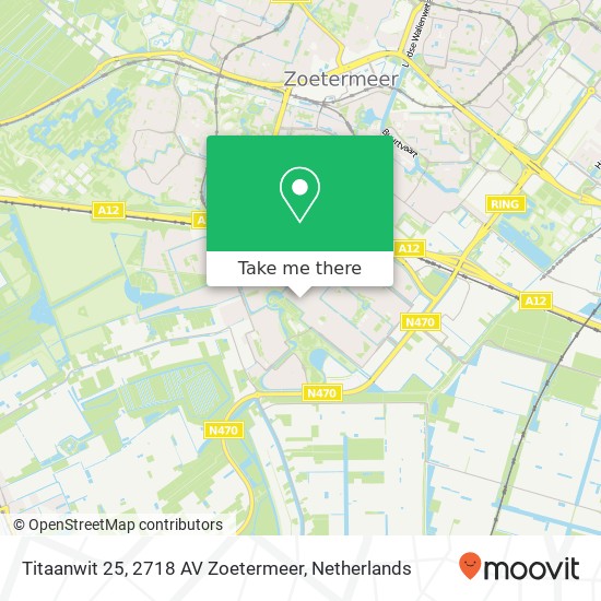 Titaanwit 25, 2718 AV Zoetermeer map