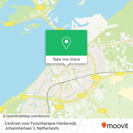 Centrum voor Fysiotherapie Harderwijk, Johanniterlaan 3 map