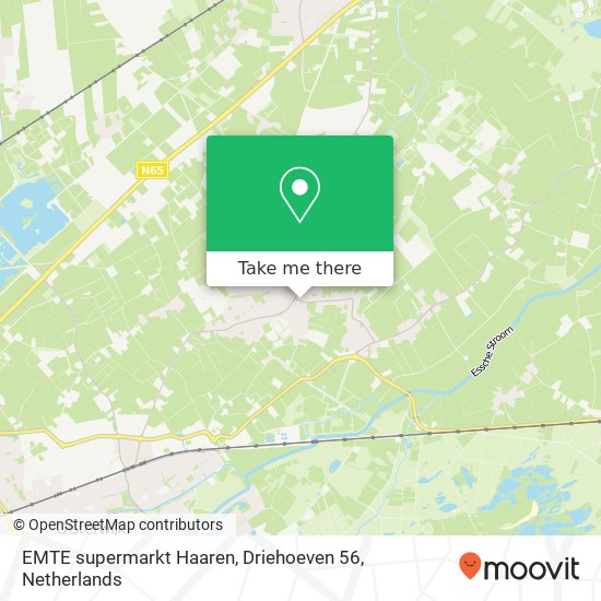 EMTE supermarkt Haaren, Driehoeven 56 map