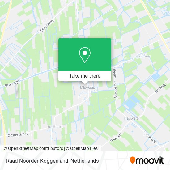 Raad Noorder-Koggenland map