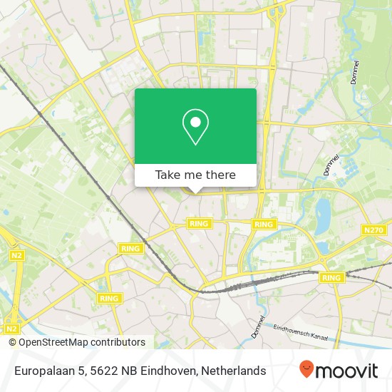 Europalaan 5, 5622 NB Eindhoven Karte