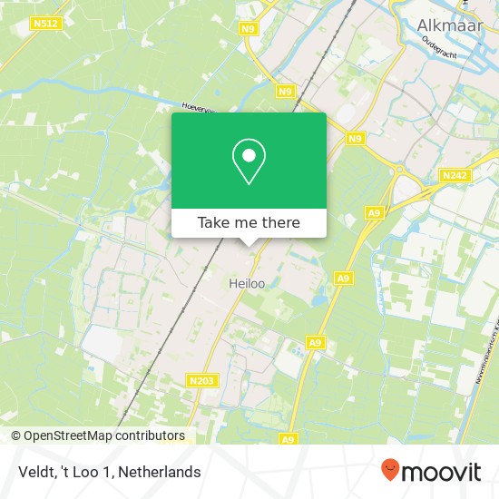 Veldt, 't Loo 1 map