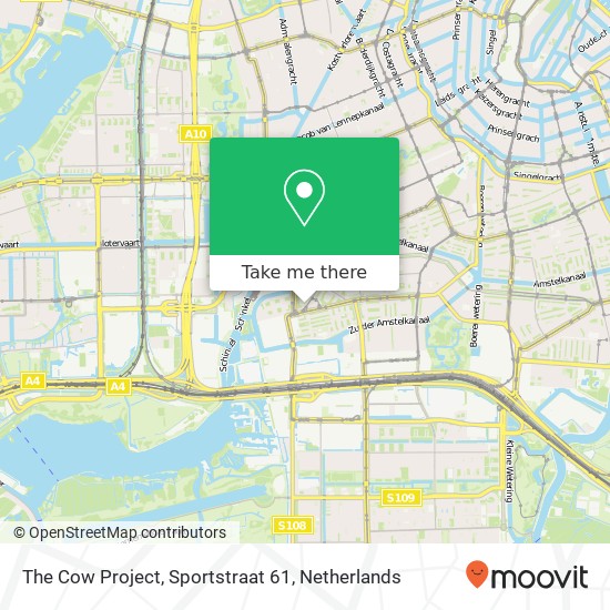 The Cow Project, Sportstraat 61 map