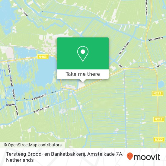 Tersteeg Brood- en Banketbakkerij, Amstelkade 7A map