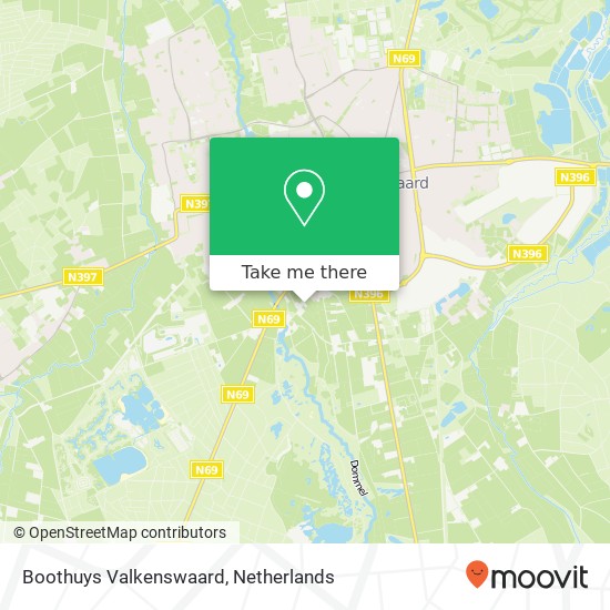 Boothuys Valkenswaard map