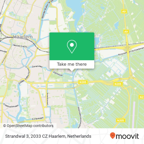 Strandwal 3, 2033 CZ Haarlem map