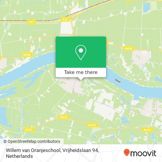 Willem van Oranjeschool, Vrijheidslaan 94 map