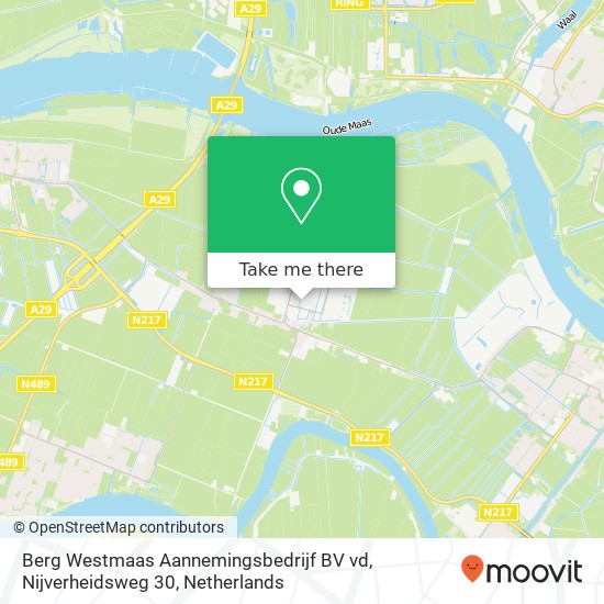 Berg Westmaas Aannemingsbedrijf BV vd, Nijverheidsweg 30 map