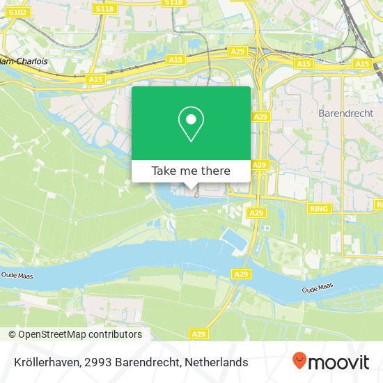 Kröllerhaven, 2993 Barendrecht map