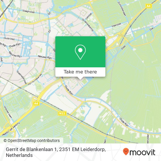 Gerrit de Blankenlaan 1, 2351 EM Leiderdorp map