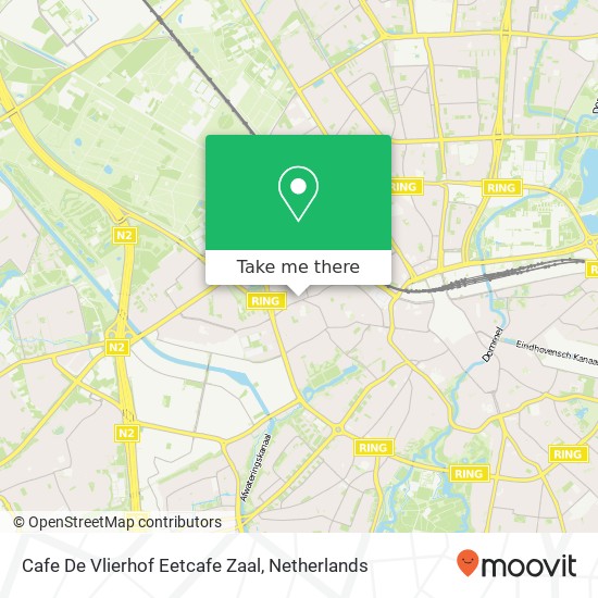 Cafe De Vlierhof Eetcafe Zaal, Strijpsestraat 182 map