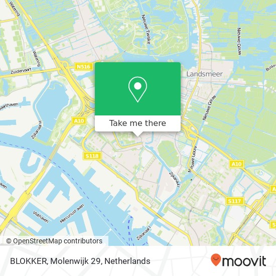BLOKKER, Molenwijk 29 Karte