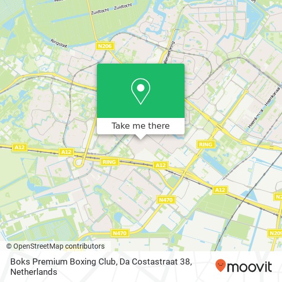 Boks Premium Boxing Club, Da Costastraat 38 map