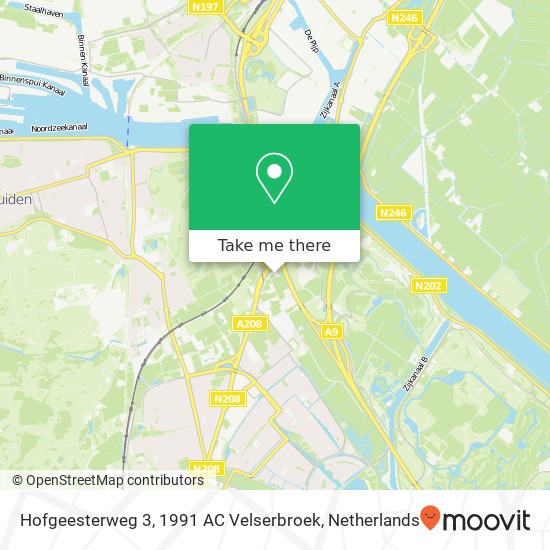 Hofgeesterweg 3, 1991 AC Velserbroek map