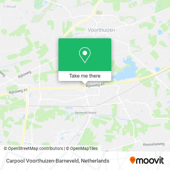 Carpool Voorthuizen-Barneveld map