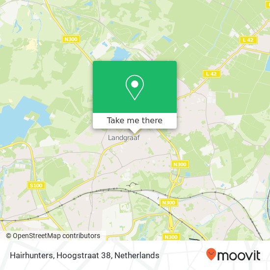 Hairhunters, Hoogstraat 38 map