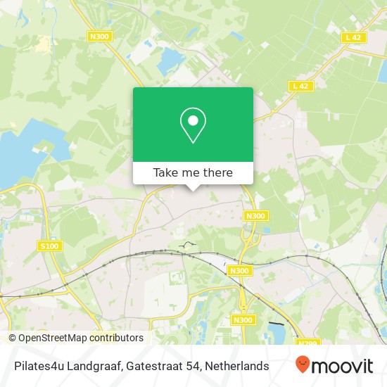 Pilates4u Landgraaf, Gatestraat 54 map