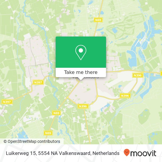 Luikerweg 15, 5554 NA Valkenswaard map