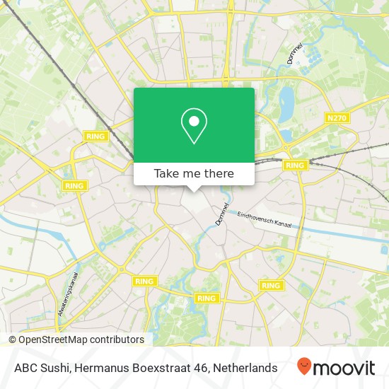 ABC Sushi, Hermanus Boexstraat 46 map