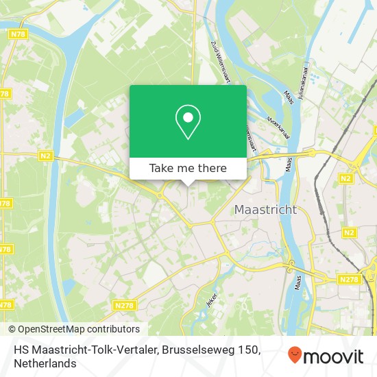 HS Maastricht-Tolk-Vertaler, Brusselseweg 150 map