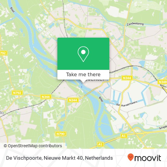 De Vischpoorte, Nieuwe Markt 40 map