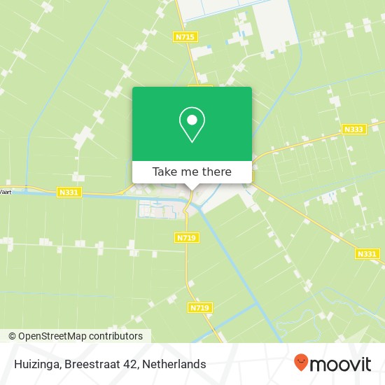 Huizinga, Breestraat 42 map