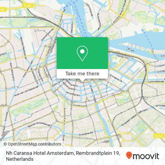 Nh Caransa Hotel Amsterdam, Rembrandtplein 19 map