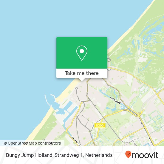 Bungy Jump Holland, Strandweg 1 map