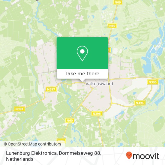 Lunenburg Elektronica, Dommelseweg 88 map