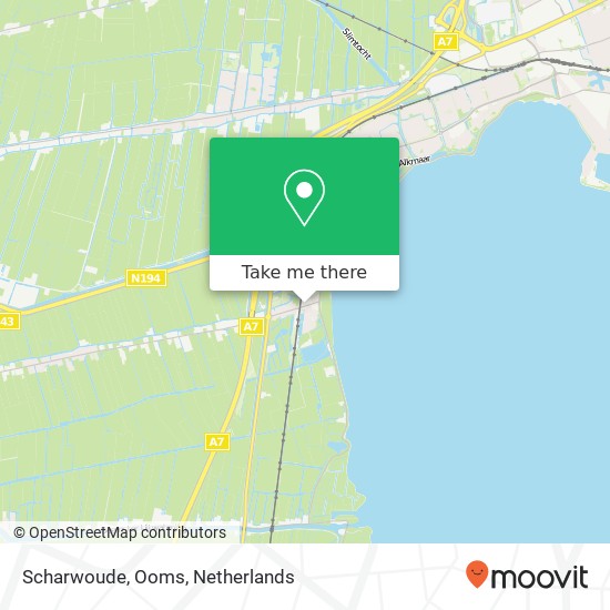 Scharwoude, Ooms map