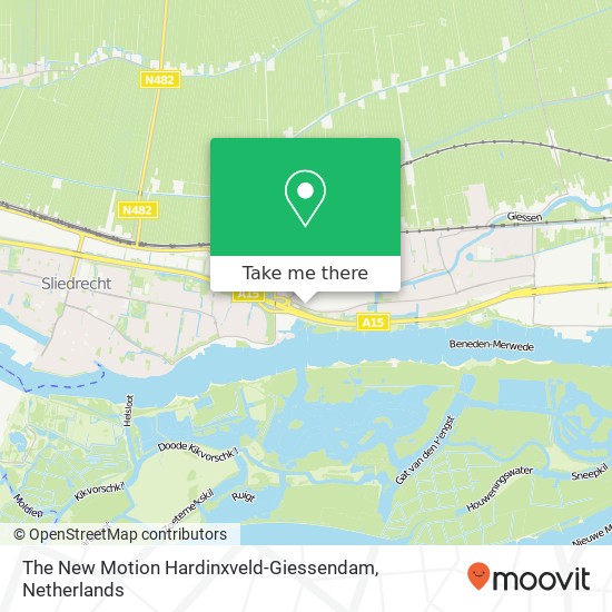The New Motion Hardinxveld-Giessendam map