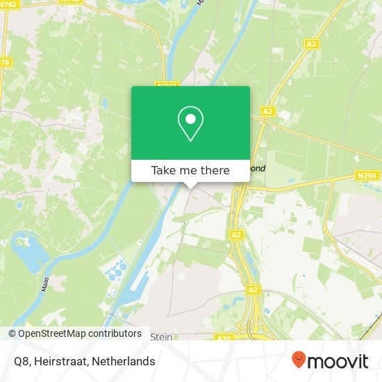 Q8, Heirstraat map