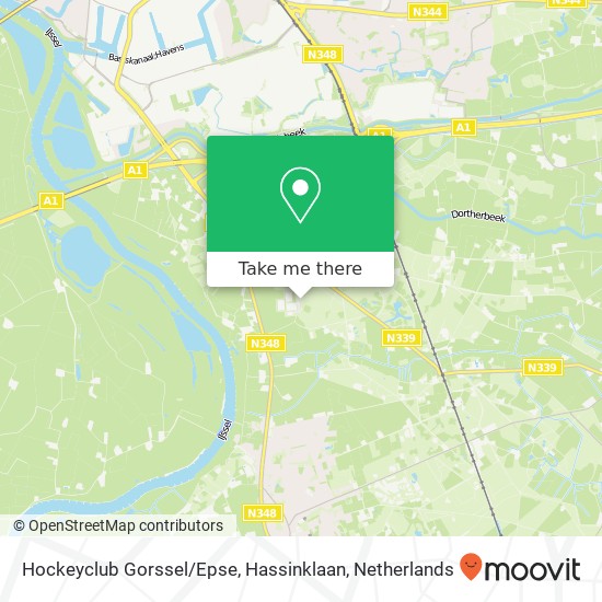 Hockeyclub Gorssel / Epse, Hassinklaan map