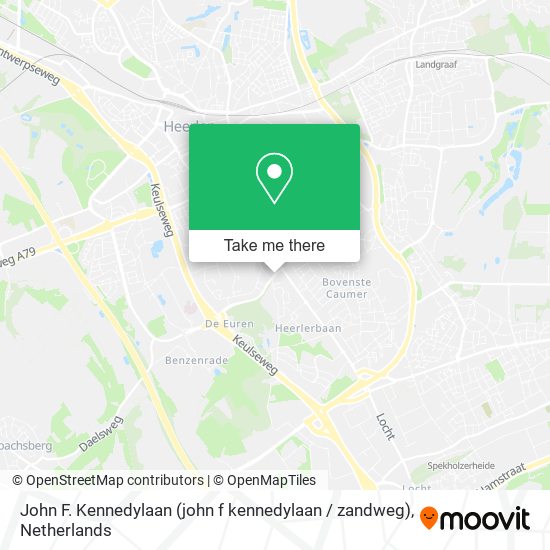 John F. Kennedylaan (john f kennedylaan / zandweg) map