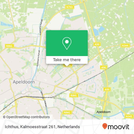 Ichthus, Kalmoesstraat 261 map
