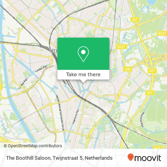 The Boothill Saloon, Twijnstraat 5 map