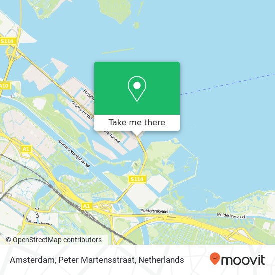 Amsterdam, Peter Martensstraat Karte