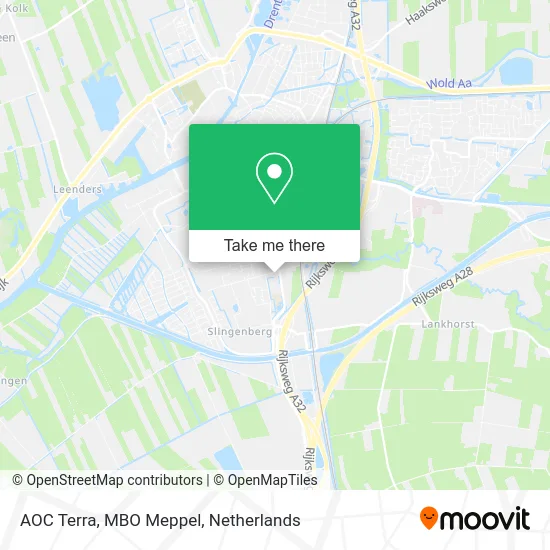 AOC Terra, MBO Meppel map
