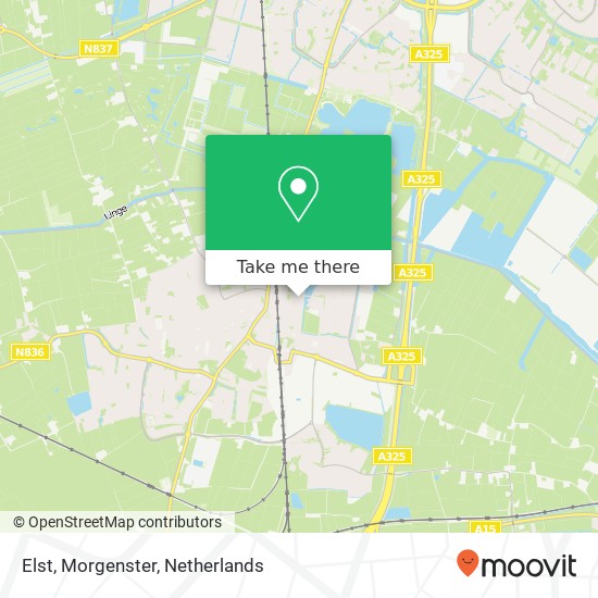 Elst, Morgenster map