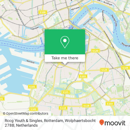 Rccg Youth & Singles, Rotterdam, Wolphaertsbocht 278B map