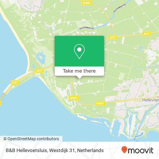 B&B Hellevoetsluis, Westdijk 31 map