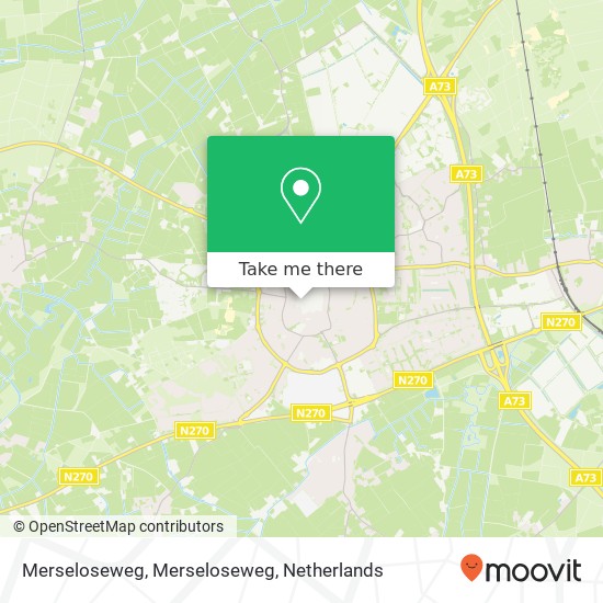 Merseloseweg, Merseloseweg map