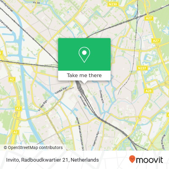 Invito, Radboudkwartier 21 map